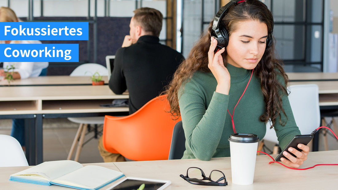 Konzentrierter Arbeiten im Coworking Space